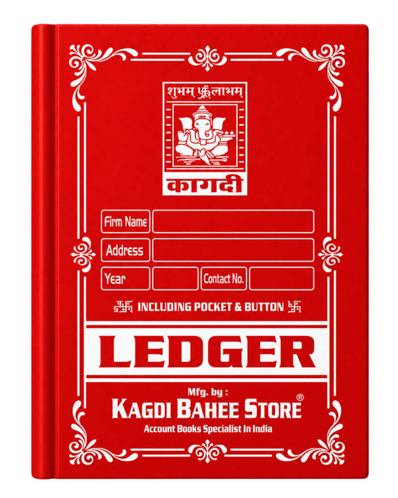 Canvas Ledger Register, Ledger Canvas Full Size 17 x 28 Inch, Kagdi