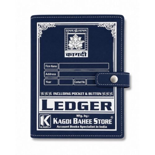 Copy ledger tich button register, 8-1/2 x 7 inch, Kagdi