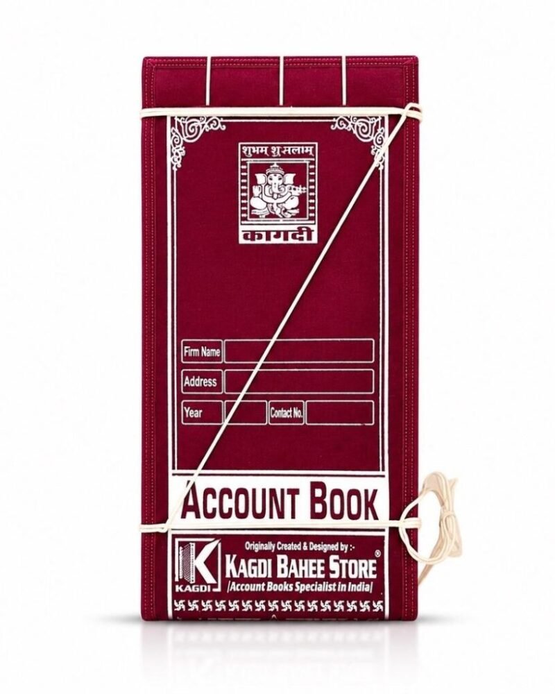 Folding khata 6 bhan, 6-3/4 x 28 inch, Kagdi